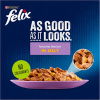 FELIX As Good As it Looks Favourites Selection in Jelly Wet Cat Food 120x85g